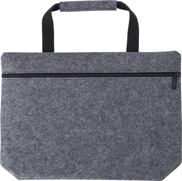 Porta documentos em feltro RPET Scarlett - Grey
