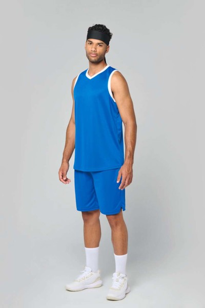 Men's Basketball Jersey - White / Black / M