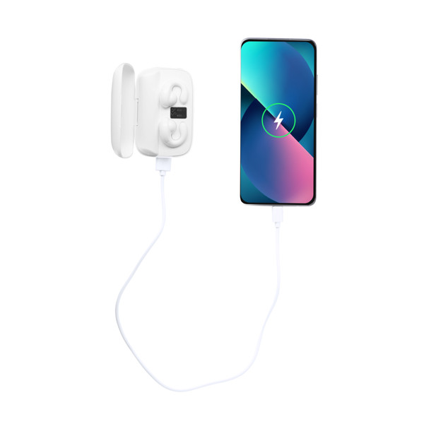 Auricolari Power Bank Haxel - Bianco