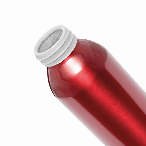 Aluminium Drinking Bottle Looped - Red