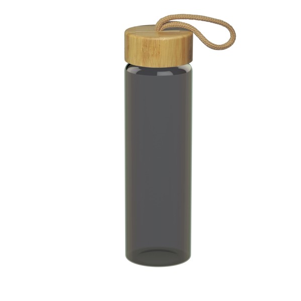 Glasflasche "Bamboo", 0,65 L, Colour - Grau