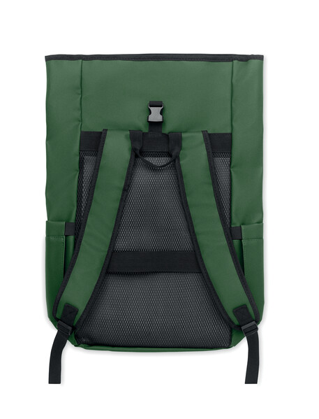 Rolltop laptop rugzak 600D Bangkok Roll - Donker Marinegroen