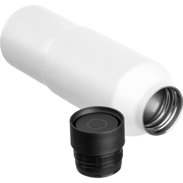 CrisMa vacuum stainless steel drinking bottle, 600ml PENNY - White