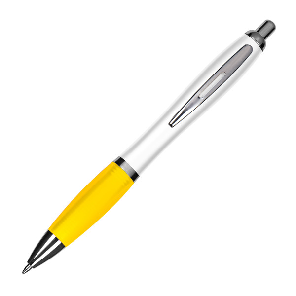 Plastic ball pen GUSTAVO - Yellow