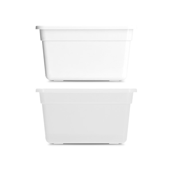 BOITE DE RANGEMENT & BOITE A REPAS (LUNCH BOX) EN PLASTIQUE PP - Blanc