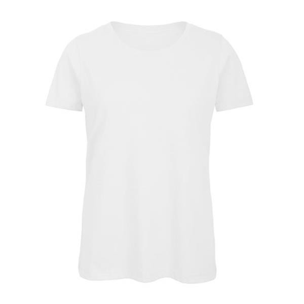 T-Shirt B&C Inspire T Women 140G - 100% Algodão Orgânico Ou Em Conversão - Branco / XL