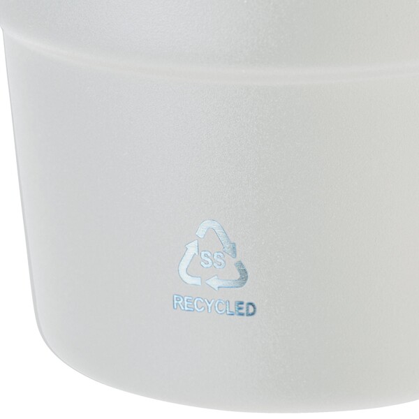 Recycled stainless steel double-walled mug (175 ml) Oli - white