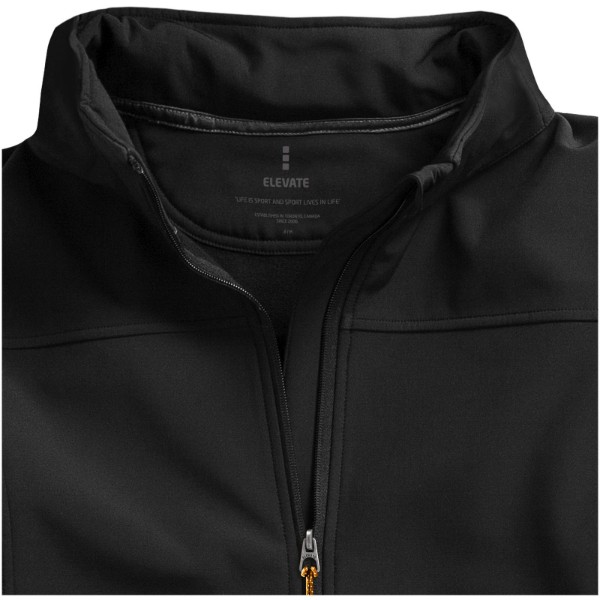 Langley softshell dame jakke - Ensfarvet Sort / S