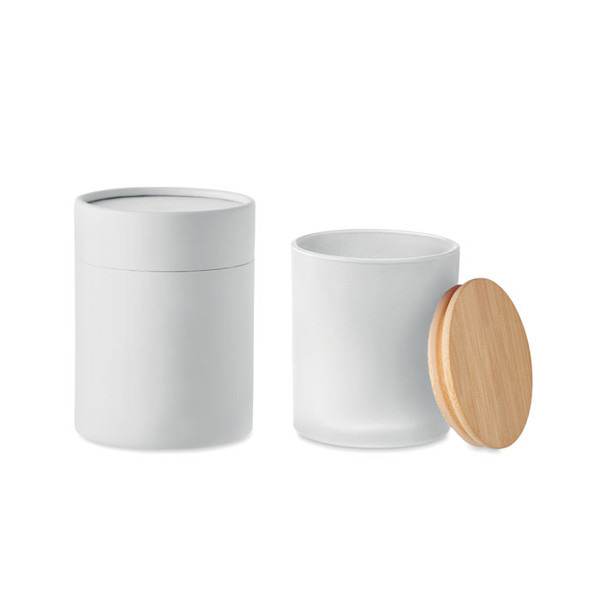 Keops Small candle, 120 gr, 20 h burn time - White