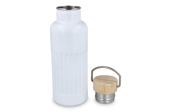 Bouteille isotherme en acier inoxydable recyclé 500 ml - Blanc