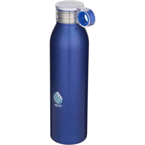 Bouteille d’eau Grom de 650 ml en acier inoxydable recyclé certifié RCS - Bleu royal