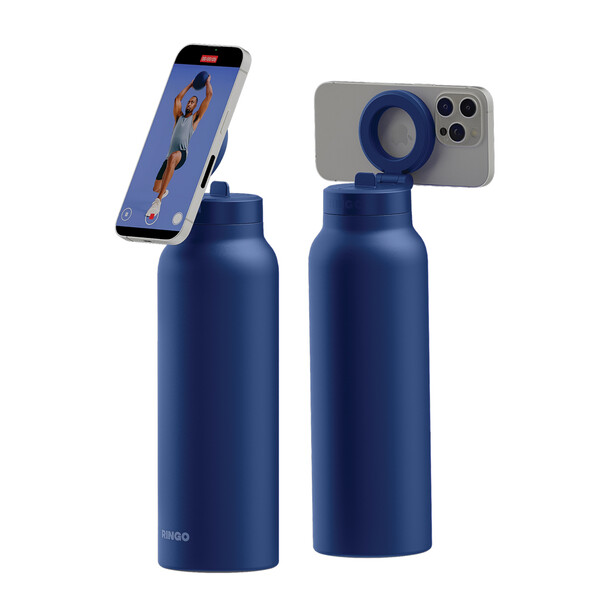 Gourde 710ml avec support magnetique  RINGO Pro MagSafe® - Bleu