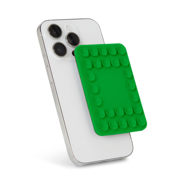 Selfie suction magnetic phone case - Bright Green