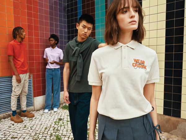 Polo en coton piqué et recyclé Iqoniq Yosemite - Lavender / XXS
