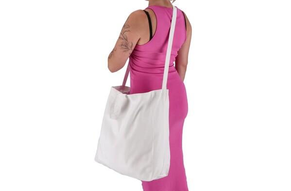 Sac fourre-tout en coton OEKO-TEX® 40 x 13 x 44cm 220g/m² - Blanc