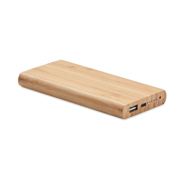 Bamboo power bank Arena C, 6000 mAh, 15 W brezžična