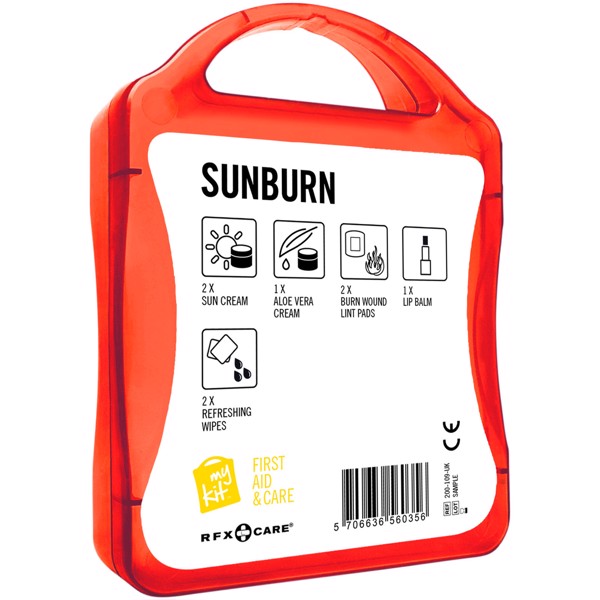 MyKit Sun Burn First Aid Kit - Red