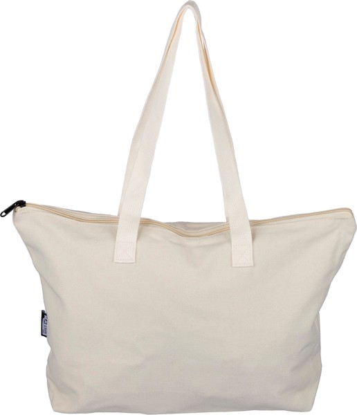 Gerecyclede polycotton (330 gsm) draagtas Malina - beige