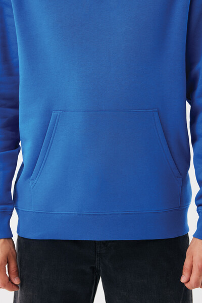 Sweat à capuche en coton recyclé IQONIQ Joshua - Bleu Royal / L