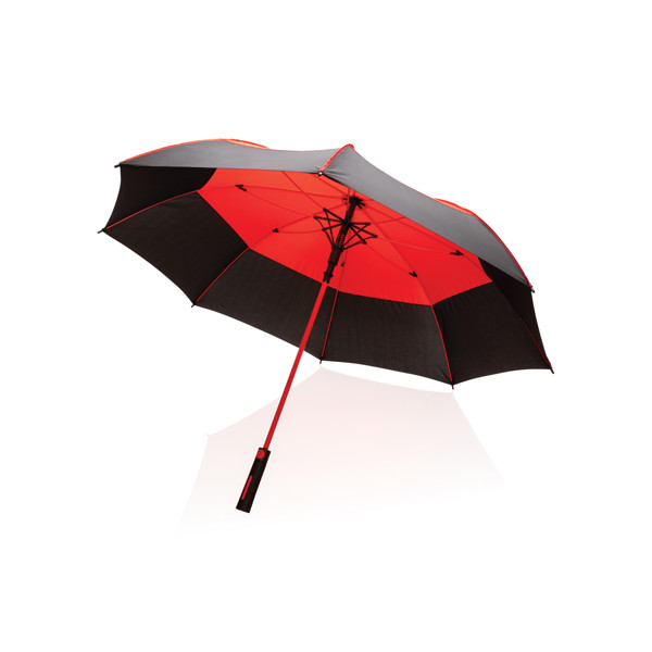 Parapluie tempête 27" en rPET ouverture auto Impact AWARE™ - Rouge