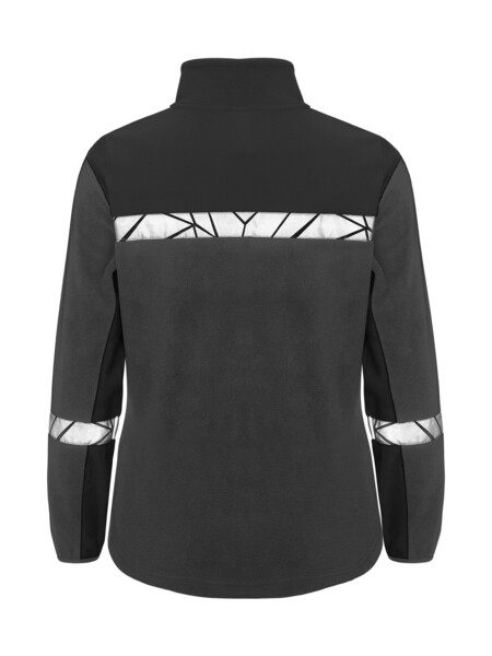 7301 FULL ZIP FLEECE LADY PGL Grey/Black S