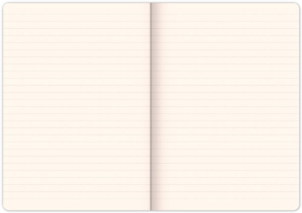 Notique Notes Vivella Classic Černý/Červený, Linkovaný, 15 x 21 cm