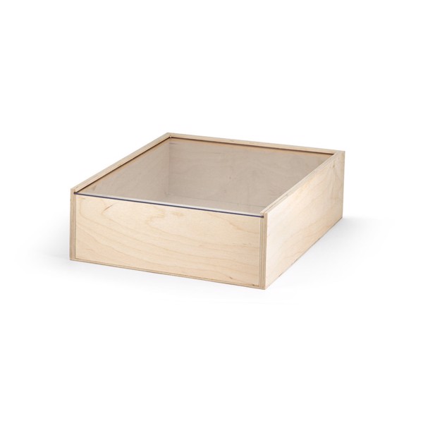 Boxie L storage, wood, 348x309x110 mm - Dark Natural