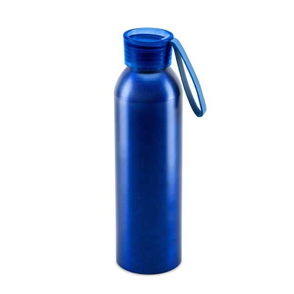 RIO. Garrafa em alumínio reciclado (100% rAL) com tampa em PP 600 mL - Azul