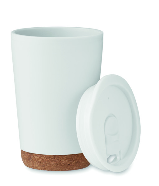 Doppelwandiger Becher 300 ml Co - Weiß