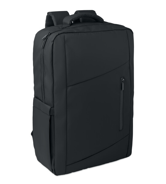 15" PU RPET laptop backpack Metro - Black