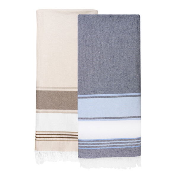 Fouta serviette bouclette MARINA - beige
