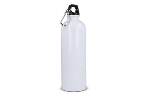 Bouteille à simple paroi R-SS avec mousqueton 750ml - Blanc