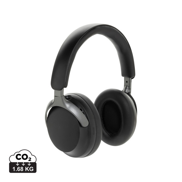 Casque ANC en plastique recyclé RCS Soundpro - Noir