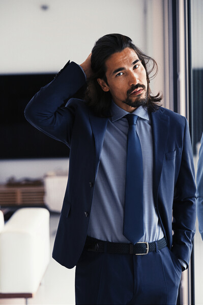 J.H&F Tie plain Brown