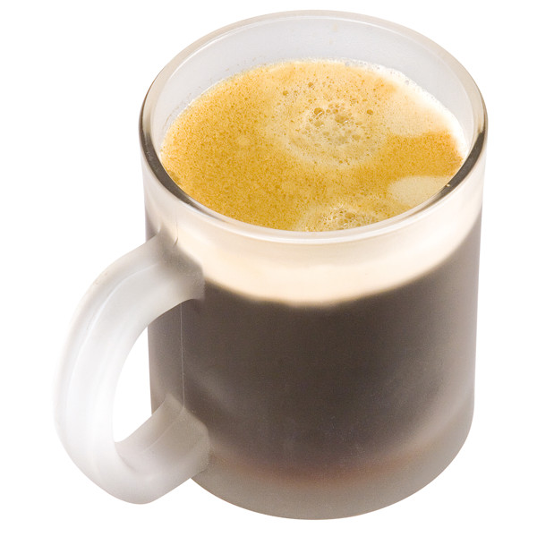 Coffee mug, transparently frosted ANGELIKA - Transparent