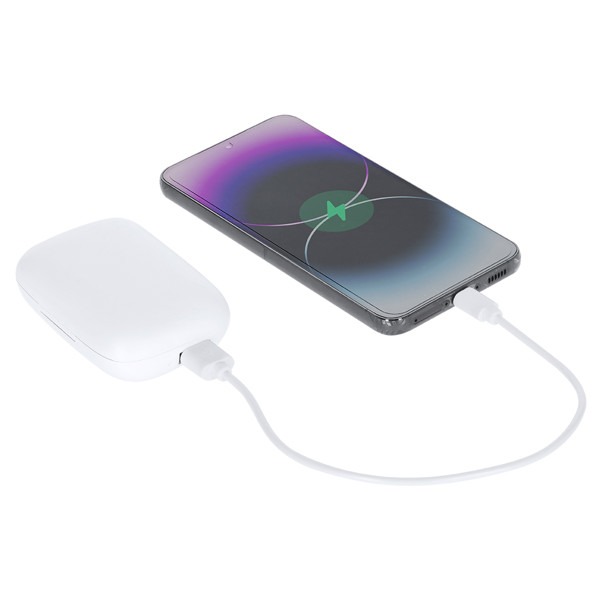 Auricolari Power Bank Haxel - Bianco