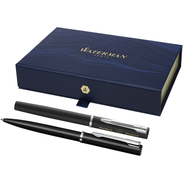 Parure de stylos bille et roller Allure  (encre noire)