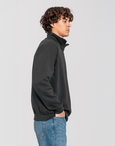 Iconic Premium Zip Neck Sweat - Deep Navy / XL