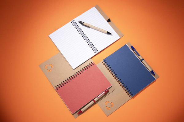 Notebook with pen SERENO - black