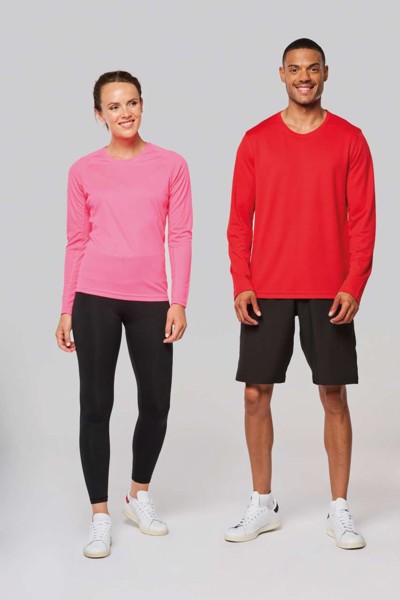 Ladies' Long-Sleeved Sports T-Shirt - White / XL