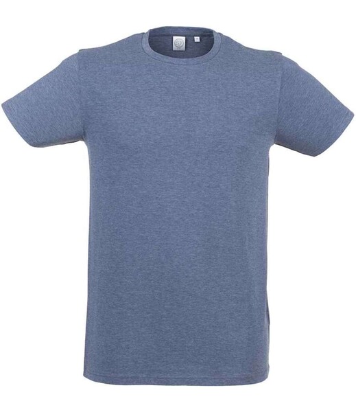 Men's Feel Good Stretch T - Heather Navy / S