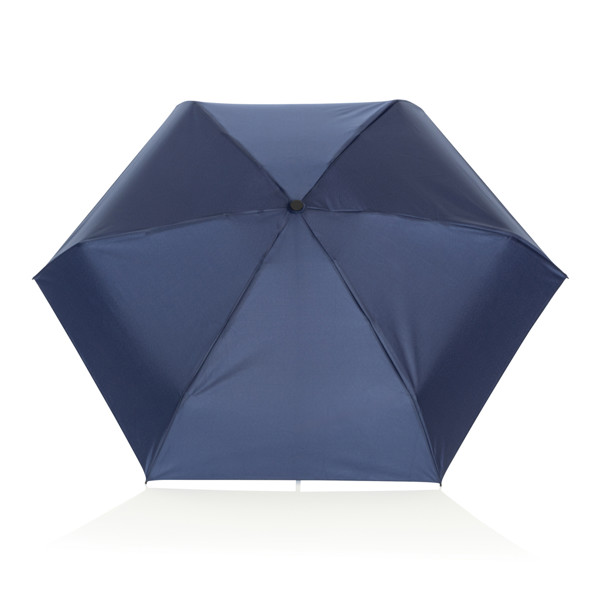Mini-parapluie de 19,5 pouces en rPET 190T Pongee Aware™ - Bleu Marine