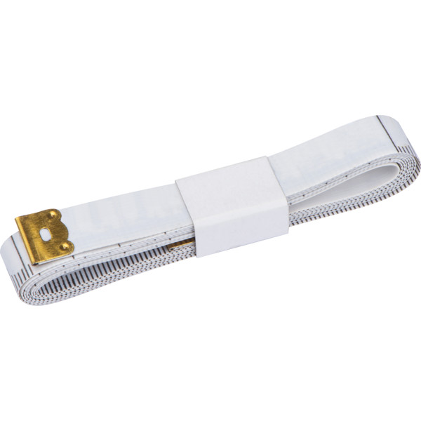 Rubberised 1,50 m measuring tape  MAXINE - White