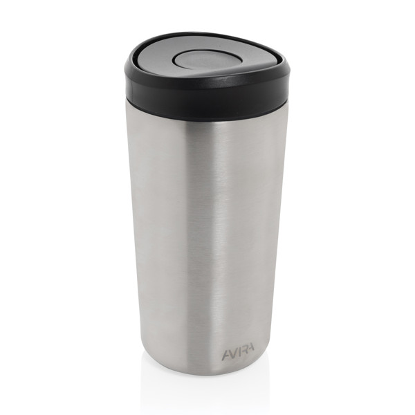 Termohrnek 400ml Avira Alix z RCS recykl. nerezové oceli - Stříbrná