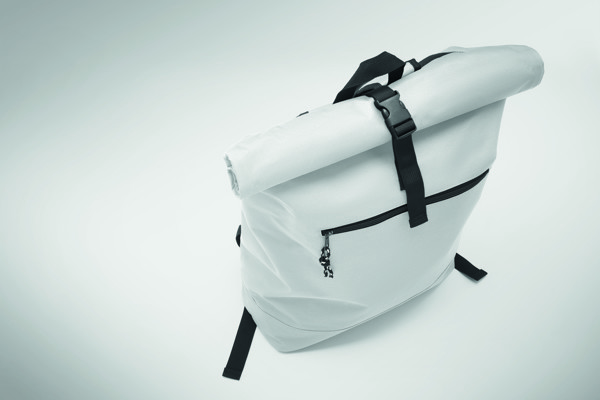 Nahrbtnik Irea rolltop, 600D poliester, 15 inch - Bela