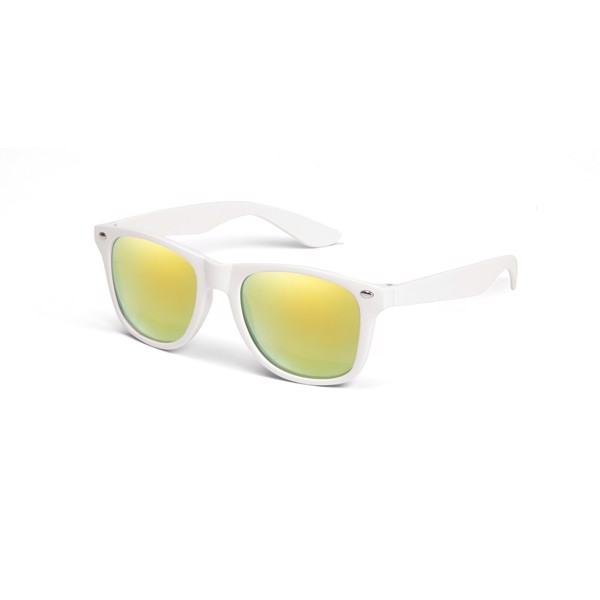 NIGER. PC sunglasses with category 3 mirrored lenses - White