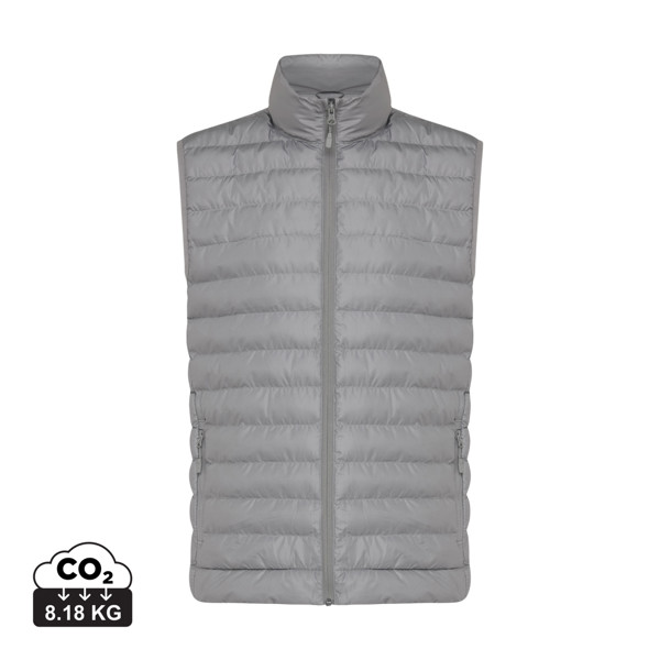 Iqoniq Meru men recycled polyester bodywarmer - Silver Grey / XL