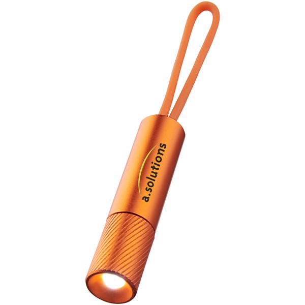 Obesek za ključe z LED lučko in odsevnim trakom Merga - Orange