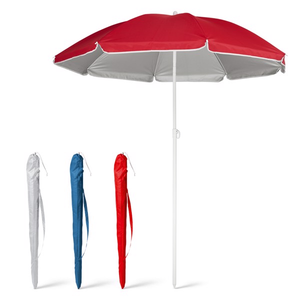 PARANA. Parasol 2 delt med kontrastfarver - Rød