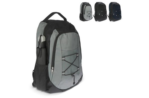 Backpack with drawcord detail R-PET 25L - Grey